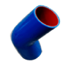 CODO SILICON A 45° X 3 1/2"