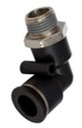 CONECTOR RAPIDO EN CODO A 90° MACHO DE 3/8 A 3/8