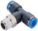 CONECTOR RAPIDO TEE MACHO CENTRAL DE 6MM 1/4