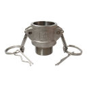 Camlock Aluminio parte B de 1 1/4"