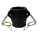 Camlock Polipropileno parte D de 4"