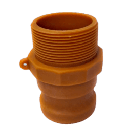 Camlock de Nylon parte F de 2"