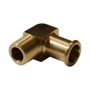 Espiga lisa con borde burbuja codo a 90° Macho NPT 3/8*1/2