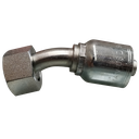 HEMBRA DIN PESADA C/O-RING 24° CONO, CODO A 45° PARA 1 Y 2 TRENZAS